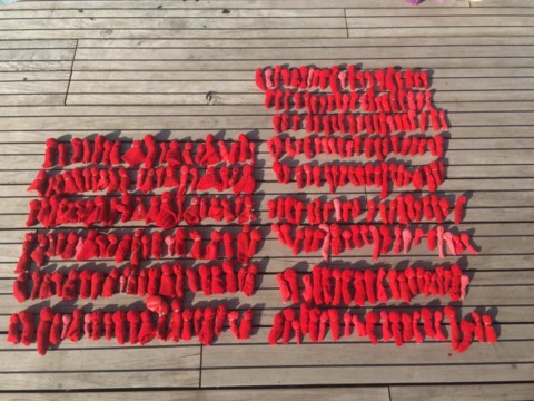 У центрі Познані українка пошила 298 ляльок на згадку про жертв малазійського боїнга