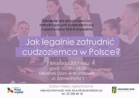 Szkolenie dla pracodawców zatrudniających cudzoziemców
