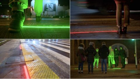 На одному з познанських перехресть встановили світлофор для зосереджених на смартфоні