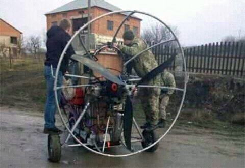 Українські прикордонники виявили саморобний вертоліт контрабандистів