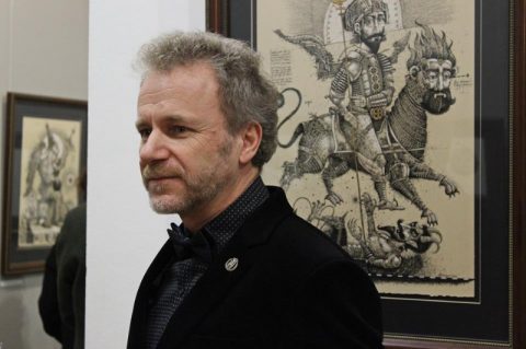 Виставка графіки Олега Денисенка