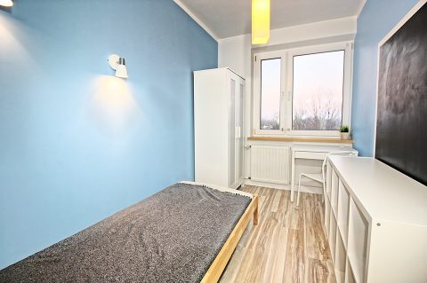 Zamykany pokój jednoosobowy.