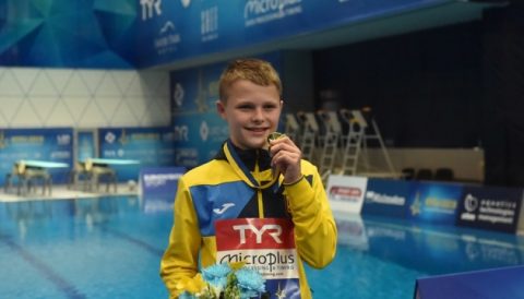 13-річний українець — наймолодший в історії чемпіон Європи зі стрибків у воду