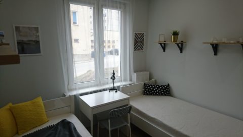 Pokój w centrum Gdańska na ulicy Kartuskiej.