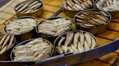 Женщины на производство и фасовку консервов.